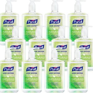 Purell Naturals Hand Sanitizer Gel, Pump Bottle, 12ct x 12 fl oz - 9629-12